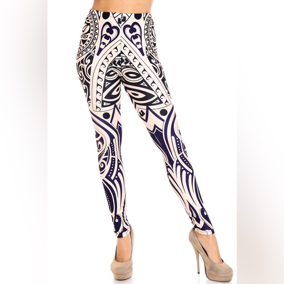 NWT Women’s Creamy Soft Valhalla Extra Plus Size Leggings 2X-5X - Picture 6 of 8